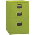 Bisley Three Drawer Steel Home or Office Filing Cabinet, Green, Letter/A4 (FILE3-GR)