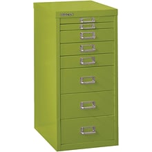 Bindertek Flat File Cabinet, 23.25H x 11W x 15D, Green (MD8-GR)