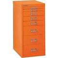 Bindertek Flat File Cabinet, 23.25H x 11W x 15D, Orange (MD8-OR)