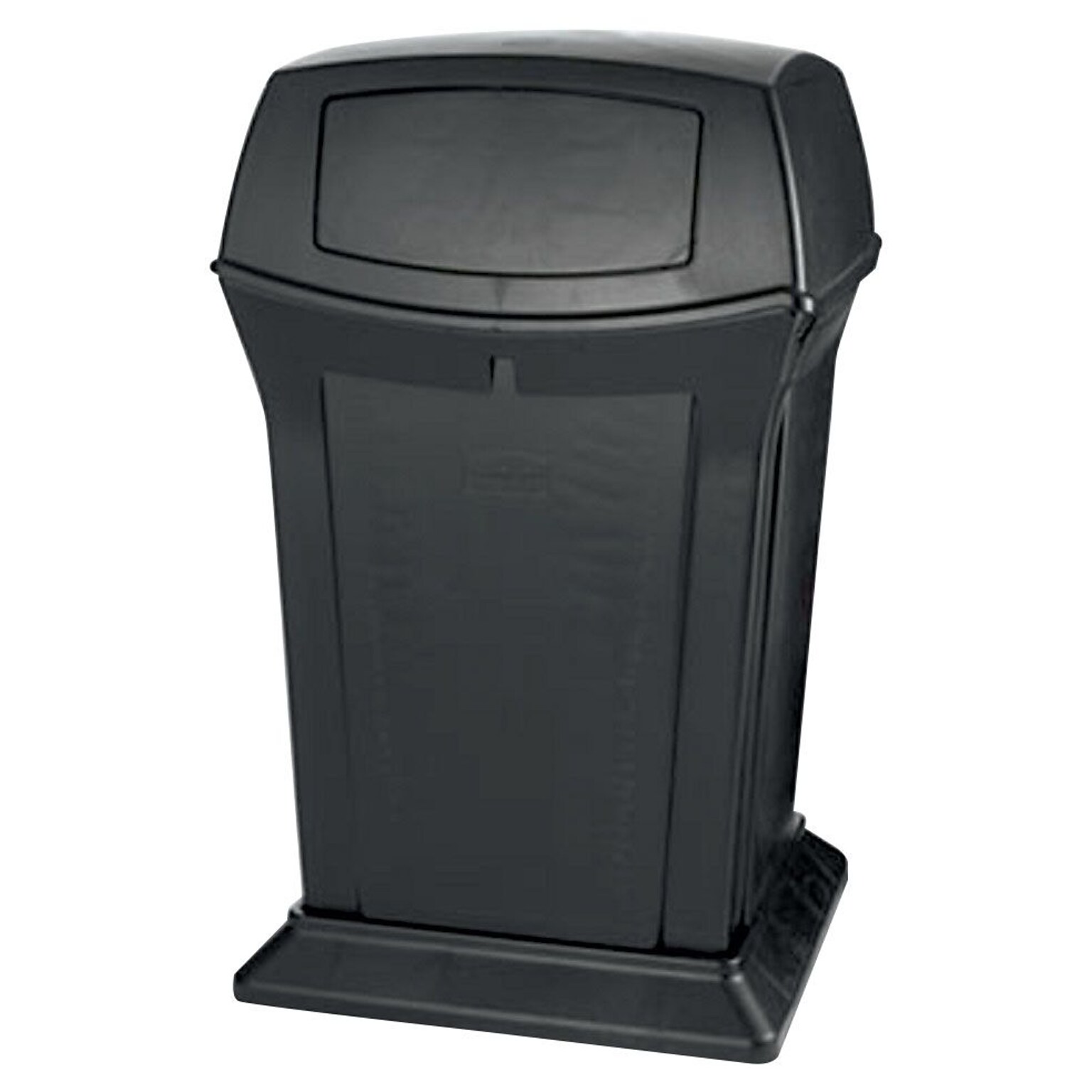Rubbermaid Commercial Ranger Fire-Safe Trash Can, 45 Gal., Black