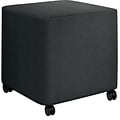 HON Flock Fabric Cube Ottoman, Carbon (HONFLCO1PNS8)