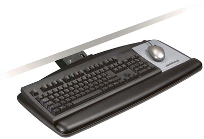 Easy Adjust Standard Keyboard Tray, 25-1/2w x 12d, Black