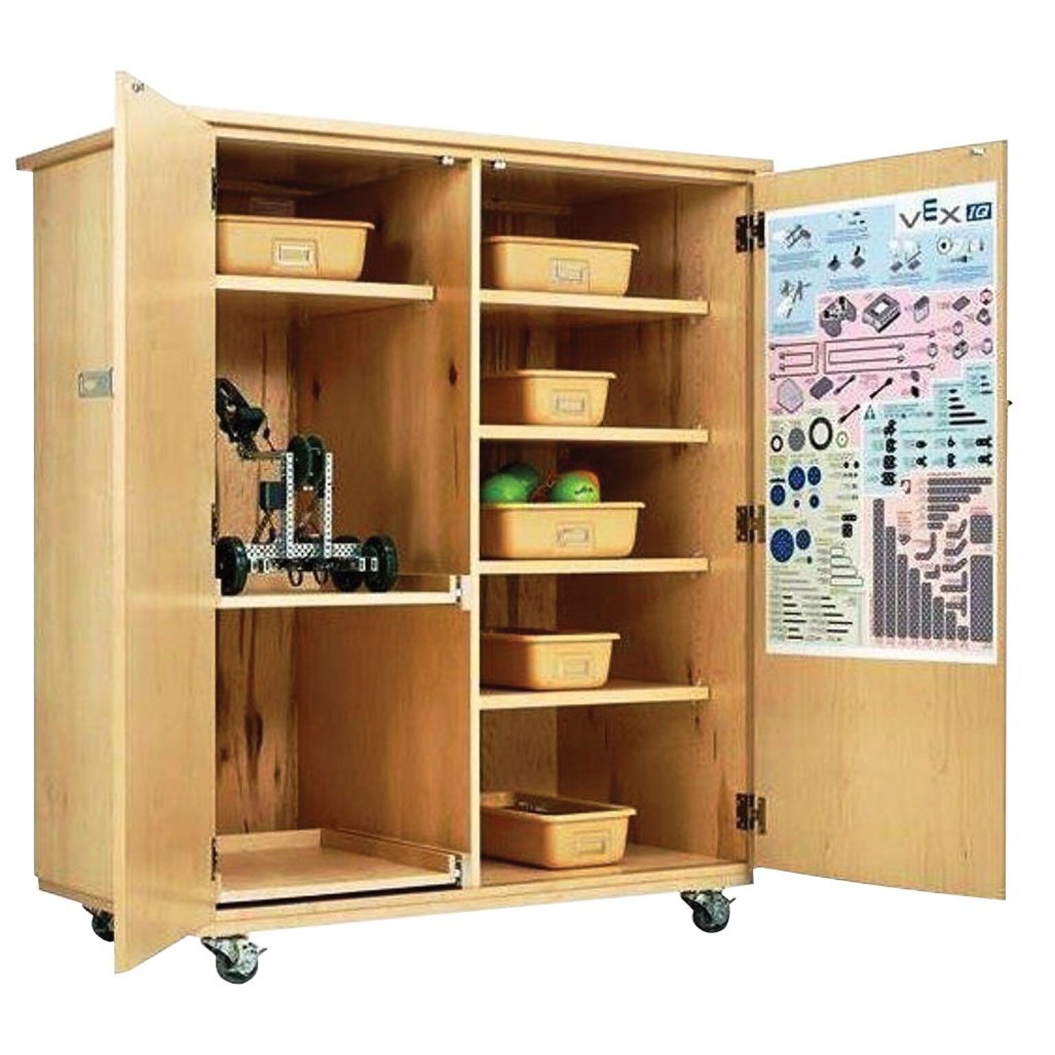 Diversified Woodcrafts Robotics Storage Cabinet, 50 x 24 x 53 (XP-5024M)