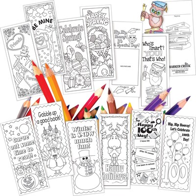 Barker Creek Celebrate the Year Bookmark Set