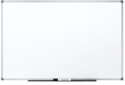 Quartet® Standard DuraMax® Porcelain Magnetic Whiteboard, 4' x 3', Silver Aluminum Frame