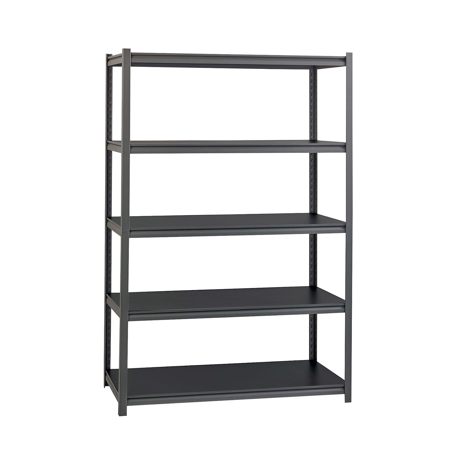 Iron Horse 3200 Concealed Rivet 5-Shelf Metal Stand Alone Shelving Unit, 48 W, Gray (20997)