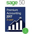 Sage 50 Premium Accounting 2017 US 3-User for Windows (1-3 Users) [Download]