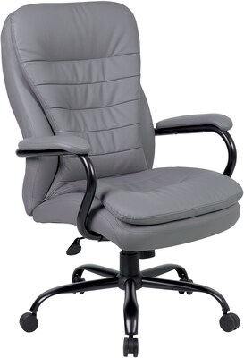 Boss Heavy-Duty Double Plush CareSoft Plus Executive Chair, 400 lbs Capacity (B991GY)