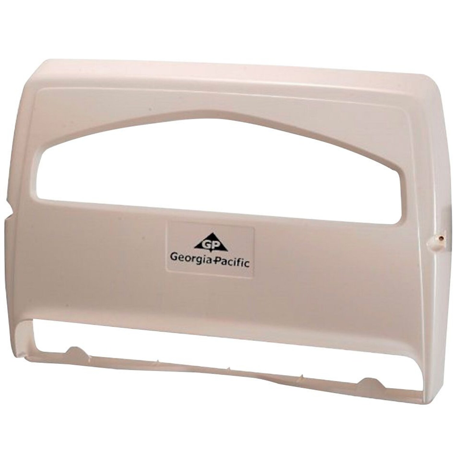 Georgia-Pacific Safe-T-Gard Toilet Seat Cover Dispenser, Half-fold, White, 10/Carton (57710)