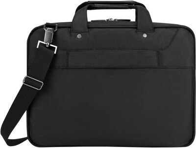 Targus Corporate Traveler 14" Ballistic Nylon Water-Resistant Laptop Bag, TSA Checkpoint Friendly, Black (CUCT02UA14S)