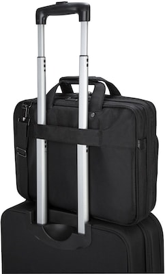 Targus Corporate Traveler 14" Ballistic Nylon Water-Resistant Laptop Bag, TSA Checkpoint Friendly, Black (CUCT02UA14S)