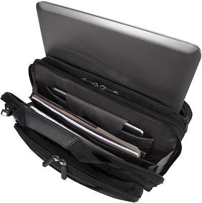 Targus Corporate Traveler 14" Ballistic Nylon Water-Resistant Laptop Bag, TSA Checkpoint Friendly, Black (CUCT02UA14S)