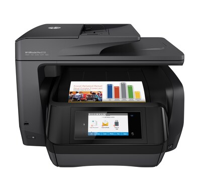 HP® OfficeJet Pro 8720 Color All-in-One Inkjet Printer, Black (M9L74A)