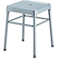 Safco® Steel Guest Stool, Silver