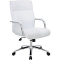 Boss Modern Executive Conference Chair, White (B696C-WT)