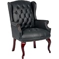 Boss® Wingback Traditional Guest Chair in Black