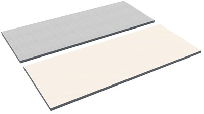 Alera® Reversible Laminate Table Top, Rectangular, 60w x 24d, White/Gray