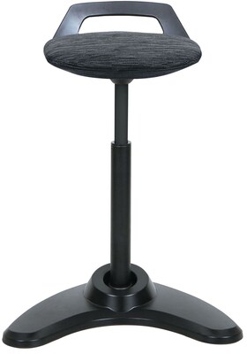 Alera® Sit to Stand Perch Stool, Black with Black Base
