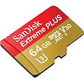 SanDisk Extreme®PLUS MicroSDXC™ 64GB Memory Card