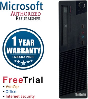 Lenovo ThinkCentre M91P Refurbished SFF Desktop Computer, Intel i3 3.1Ghz, 16GB RAM, 2TB HD