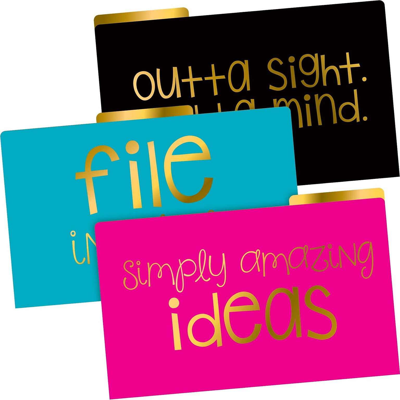 Barker Creek File in Style File Folders, 1/3-Cut Tab, Legal Size, Assorted Colors, 9/Pack (BC2513)