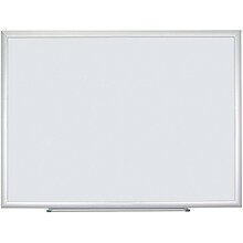 U Brands Melamine Dry Erase Whiteboard, Silver Aluminum Frame, 23 x 17 (030U00-01)