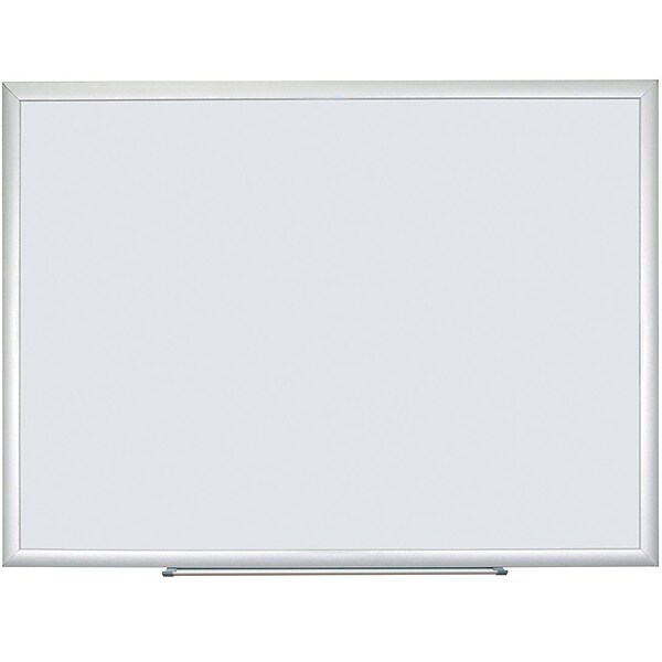 U Brands Melamine Dry Erase Whiteboard, Silver Aluminum Frame, 47 x 35 (032U00-01)