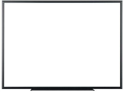 U Brands Magnetic Dry Erase Whiteboard, Black Aluminum Frame, 47 x 35 (074U00-01)