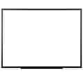 U Brands Magnetic Dry Erase Whiteboard, Black Aluminum Frame, 47 x 35 (074U00-01)