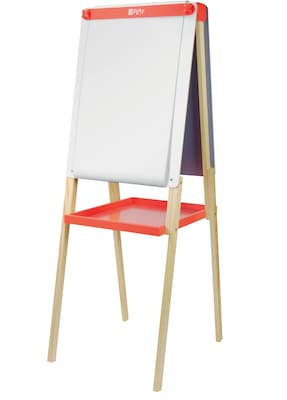 U Play Adjustable Childrens Art Easel, Double Sided, Chalk and Dry Erase Surface