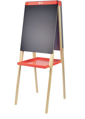 U Play Adjustable Childrens Art Easel, Double Sided, Chalk and Dry Erase Surface