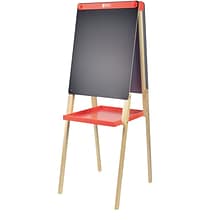 U Play Adjustable Childrens Art Easel, Double Sided, Chalk and Dry Erase Surface