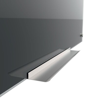 U Brands Black Glass Dry Erase Board, Frameless, 47" x 35" (171U00-01)