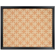 U Brands Fashion Cork Bulletin Board, 20 x 16, Black Finish Frame