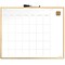 U Brands Magnetic Dry Erase Calendar Whiteboard, 20 x 16, Gold Aluminum Frame