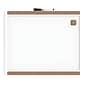 U Brands PINIT Magnetic Dry Erase Whiteboard, 20" x 16", White Frame