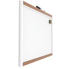 U Brands PINIT Magnetic Dry Erase Whiteboard, 20 x 16, White Frame