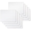 U Brands Double Sided Dry Erase Student Boards, Ruled and Plain, 12 x 9, 10/Pack (483U00-01)