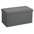 Poppin Dark Gray Box Bench