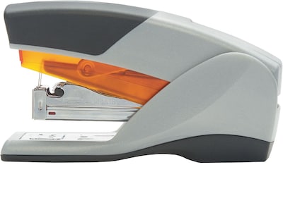 Swingline® Optima® Compact Reduced Effort Stapler, 25 Sheet Capacity, Gray/Orange (66412)