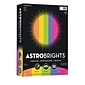Astrobrights 65 lb. Cardstock Paper, 8.5" x 11", Assorted Colors, 250 Sheets/Pack, 4 Packs/Carton (21004)