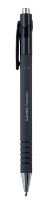 Postscript™ Retractable Ballpoint Pens, Fine Point, Black, Dozen (18264)