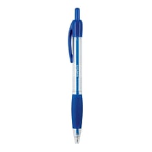 Staples® Retractable Ballpoint Pens, Fine Point, 0.7mm, Blue, 12/Pack (50788)