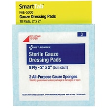 SmartCompliance Gauze, 2 Gauze Pads, 2 Pads/Pack, 5 Packs/Box (FAO5000)