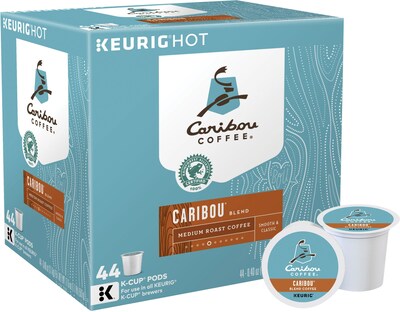 Caribou Blend Coffee Keurig® K-Cup® Pods, Medium Roast, 44/Box (357453)