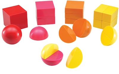 Learning Resources Magnetic 3-D Fraction Shapes