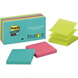 Post-it® Super Sticky Pop-up Notes, 3 x 3, Miami Collection, 10 Pads/Pack (R330-10SSMIA)