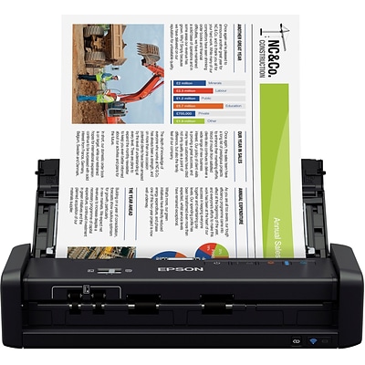 Epson ES-300W Wireless Duplex Mobile Color Document Scanner with Auto Document Feeder