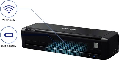 Epson ES-300W Wireless Duplex Mobile Color Document Scanner with Auto Document Feeder