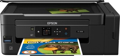 Epson EcoTank ET-2650 Wireless Multifunction Color Inkjet Printer (C11CF47201)